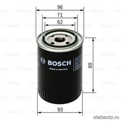 Bosch 0451103313 Фильтр масляный для AUDI 80/A4/6/8/VW PASSAT B5/B6