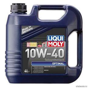 Liqui moly 3930 Моторное масло SAE 10W-40 OPTIMAL 4л