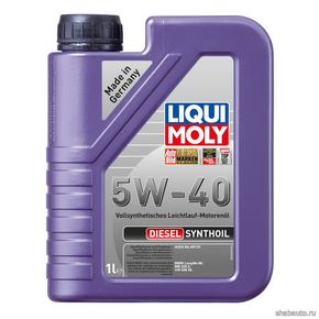 Кликните для увеличения изображения Liqui moly 1926 Моторное масло SAE 5W-40 DIESEL SYNTHOIL 1л