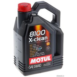 Кликните для увеличения изображения MOTUL 104720 Моторное масло 8100 X-clean 5W-40 4л