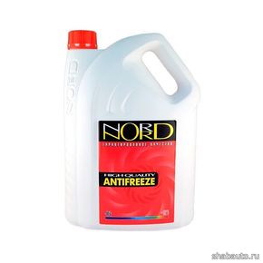 nord NR20249 Антифриз NORD High Quality Antifreeze готовый -40C красный 5 кг