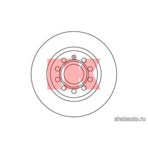 Nk 204787 Тормозной диск для VW GOLF V/AUDI A3 [8P]
