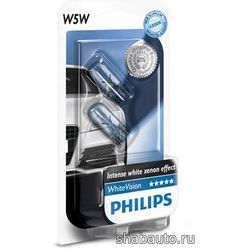 Philips 12961NBVB2 Лампа W5W 12V-5W (W2,1x9,5d) (голубой спектр) 2шт