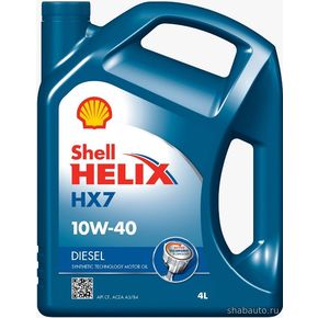 Shell 550046373 Масло моторное SHELL Helix Diesel HX7 10W40 4 л