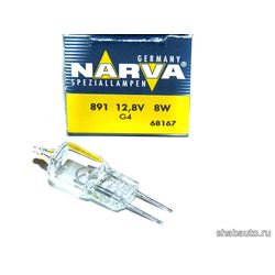 Narva 68167 Лампа накаливания 891 12V-8W (G4)