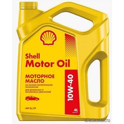Shell 550051070 Моторное масло Motor Oil 10W-40 4л