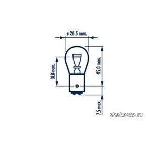 Narva 17881 Лампа P21/4W 12V-21/4W (BAZ15d)