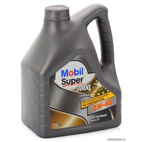 Mobil 152572 Моторное масло SAE 5W-40 Mobil Super 3000 Diesel 4л