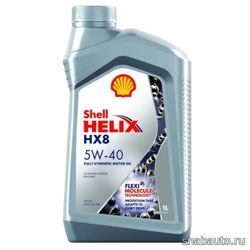 Shell 550051580 Моторное масло 5W-40 Helix HX8 1л