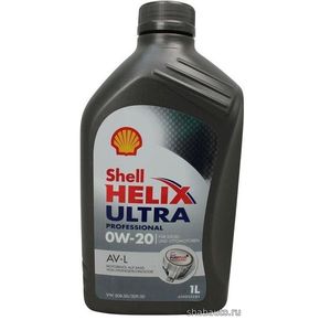 Shell 550048041 Масло моторное SHELL Helix Ultra Professional AV-L 0W-20 1л